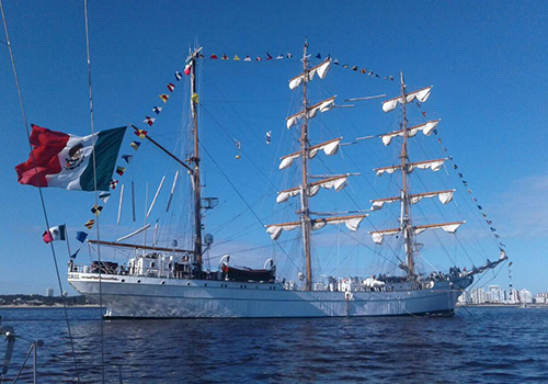 ARRIBARÁ POR PRIMERA VEZ A PUERTO CHIAPAS BUQUE ESCUELA DE LA ARMADA DE MÉXICO”