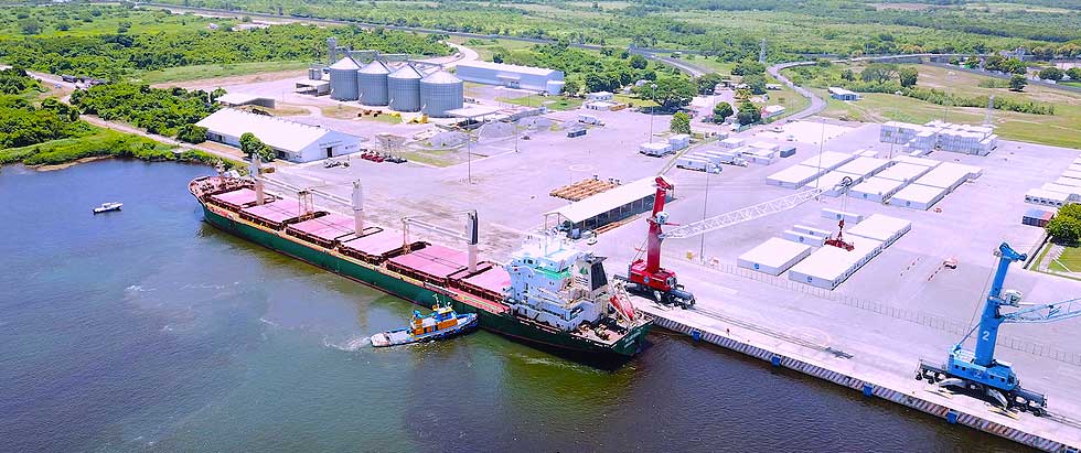 Arriba por primera vez el buque granelero Bluewing con calado de 9 metros