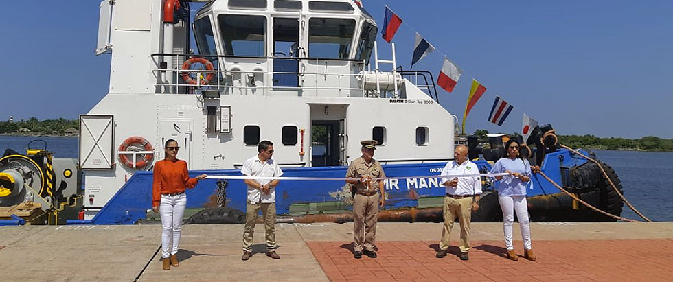 Recepción del nuevo remolcador en Puerto Chiapas