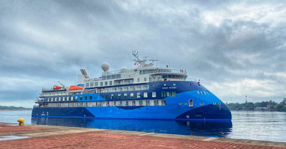 Crucero Ocean Victory arriba por primera vez a Puerto Chiapas