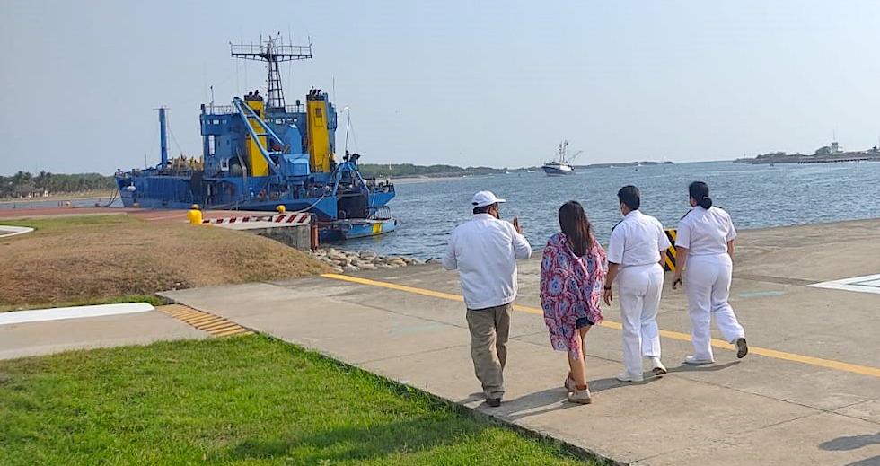 La Coordinación General de Puertos y Marina Mercante visita Puerto Chiapas