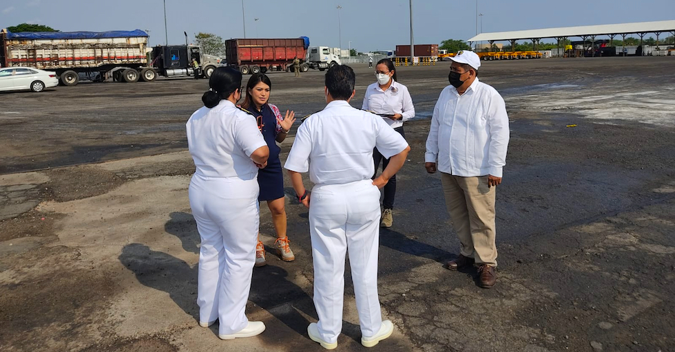 La Coordinación General de Puertos y Marina Mercante visita Puerto Chiapas