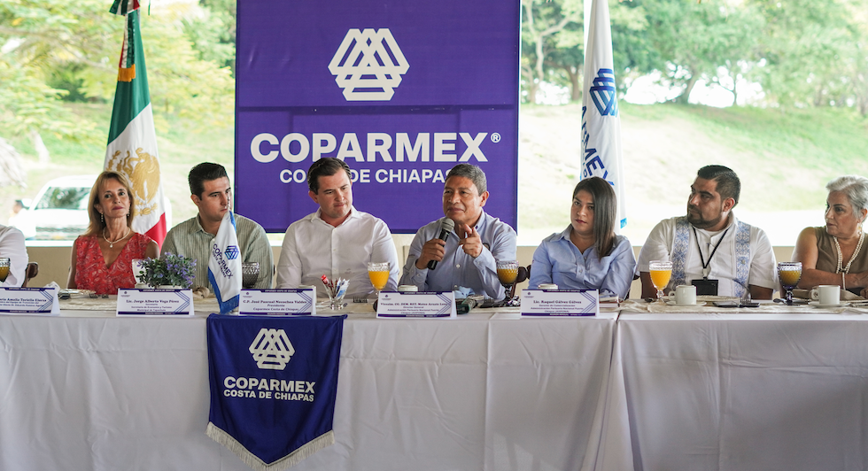 Participación de la Administración del Sistema Portuario Nacional de Puerto Chiapas en la reunión mensual de Coparmex