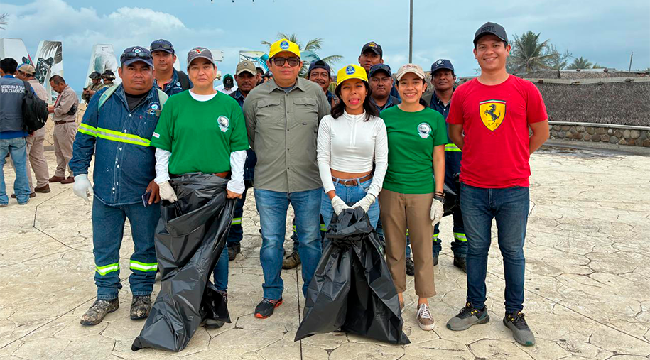 ASIPONA Puerto Chiapas participa en jornada de limpieza de playas en el marco del día mundial del medio ambiente